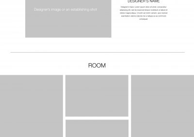 Wireframing – Showhouse Client – Web